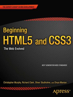 cover image of Beginning HTML5 and CSS3